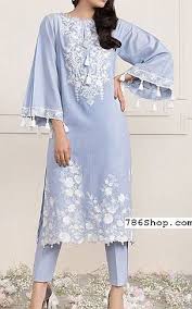 Light Blue Lawn Suit 2 Pcs Buy Sapphire Pakistani