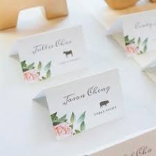 Printable Wedding Place Cards With Meal Choice Icons Consider Me