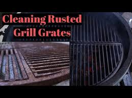 to clean rusted cast iron grill grates