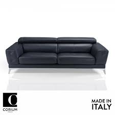 corium italian full leather sofa in
