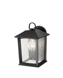 black outdoor wall mount lantern sconce