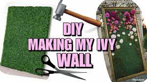 diy ivy grass wall