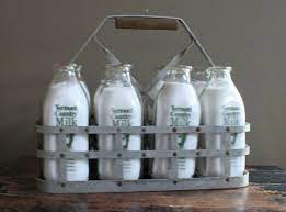 milk bottle carrier old milk bottles