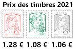 1,08 € 1 timbre vert: Tarifs Postaux 2021 Tarif Poste Et Colis
