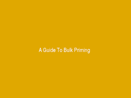 A Guide To Bulk Priming National Home Brew