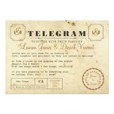 Free Telegram Wedding Invitation Template Vintage Telegram