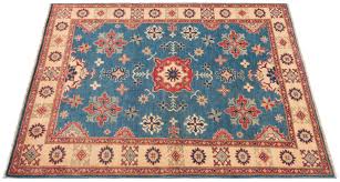 kazak rug blue 200 x 158 cm