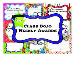 Getting creative with virtual rewards for students to redeem their dojo points on. Class Dojo Weekly Awards Class Dojo Dojo Class