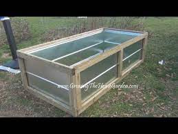 building a metal raised bed for the