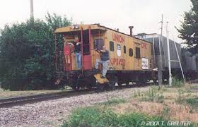 Image result for union pacific bay window caboose photos