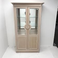 french style limed oak finish display