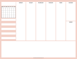 Free Printable Weekly Planner With Monthly Calendar Weekly