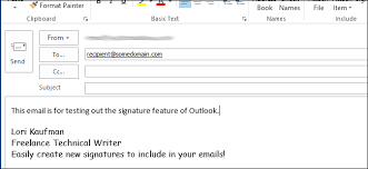 How to create and use a signature. How To Create A New Signature In Outlook 2013