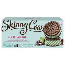 skinny cow mint ice cream sandwich 6 ct