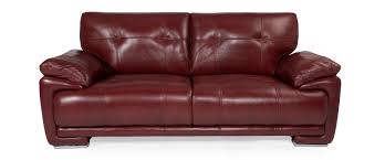 milan ruby leather 2 seater sofa ez