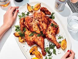 Your basic roast chicken, cooked at high temperature at first then lower so the bird remains nice top chicken thighs with garlic, chilli and mango chutney for an easy meal that takes just 5 minutes to. 20 Sheet Pan Chicken Recipes Myrecipes