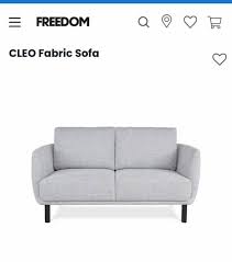 freedom furniture cleo 2 seater lounge