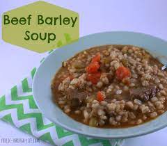 Beef Barley Soup Frolic Through Life gambar png
