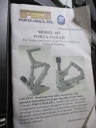 porta nailer model 402 manual floor