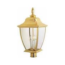polished brass outdoor lighting