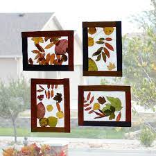 Kids Craft Fall Leaf Stained Glass