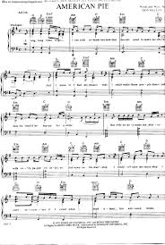 American Pie Free Sheet Music By Don Mclean Pianoshelf