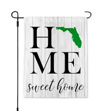 Sweet Home Florida State Garden Flag