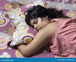 Sleeping in daytime stock image. Image of female, relax - 216206965