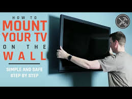 how to mount a tv to the wall simple