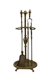 vintage style antique fireplace toolset
