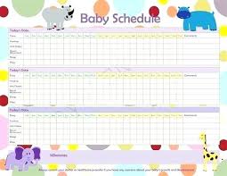 Baby Schedule Template For Nanny Jasonkellyphoto Co