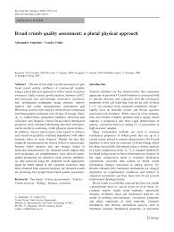 pdf bread crumb quality essment a