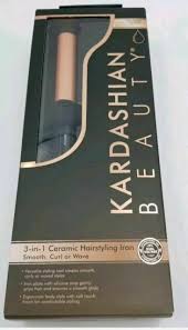 Curl hair with a straightener & curling wand! Nob Kardashian Beauty 3 In 1 Ceramic Hairstyling Iron Smooth Curl Or Wave For Sale Online Ebay