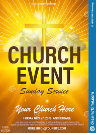 Christian Invitation Poster Template Religious Flyer Card For
