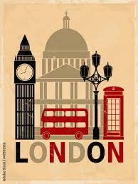 photo art print vine london poster