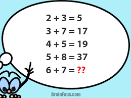 Invented in 2004 by a famous japanese math instructor named tetsuya miyamoto, it is featured daily inthe new york times and other newspapers.it challenges students to practice their basic math skills while they apply logic and critical thinking skills to the problem. Number Puzzle With Answer Number And Math Puzzle Brainfans