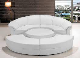 leather circular sectional sofa