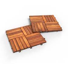 Hardwood Acacia Deck Tile