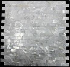 mother of pearl seamless brick mosaic