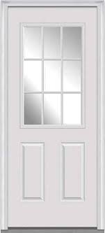 Fiberglass Doors With Plain Glass