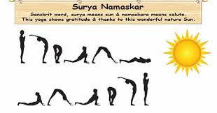 It may also be done during sunset. Surya Namaskar Sun Salutation