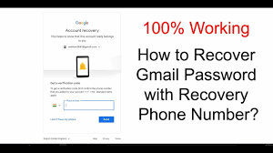how to recover gmail pword with