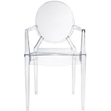 louis ghost arm chair replica clear