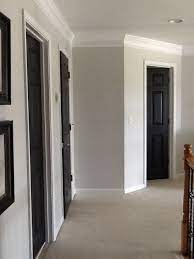Grey Walls White Trim Doors Interior