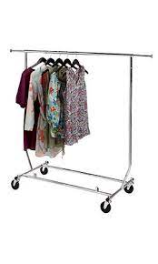 Whether you are using them for seasonal items, clearance sales, or keeping your stock room organized, the rolling racks get the job done. Chrome Single Rail Salesman Rolling Garment Racks Store Supply Clothing Rack Rolling Garment Rack Garment Racks