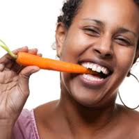 African American Woman Vegetarian