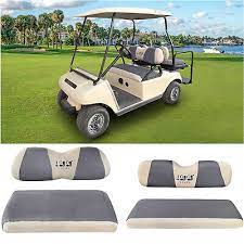 Golf Cart Front Back Seat Cover Set For