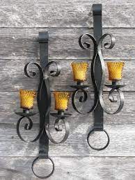 Huge Vintage Wrought Iron Candle