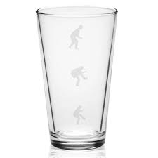Silhouettes Laser Etched Pint Glass