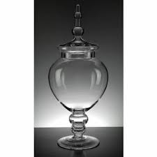 Shge Transpa Clear Glass Apothecary Jar